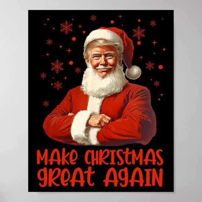 Poster Faça Excelente De Natal Novamente Papais noeis Eng (Frente)