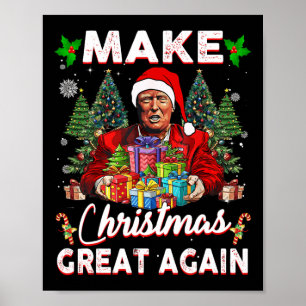 Poster Faça Excelente De Natal Novamente Papais noeis Eng