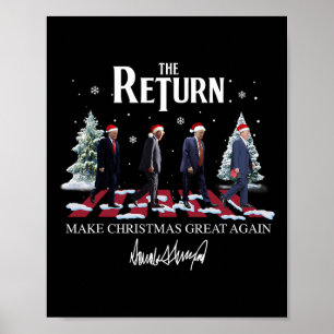 Poster Faça Excelente De Natal Novamente Papais noeis Eng