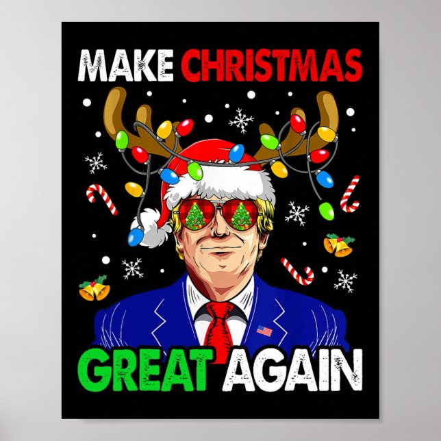 Poster Faça Excelente De Natal Novamente Papais noeis Eng (Frente)