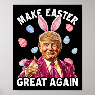 Poster Faça Excelente De Páscoa Novamente Engraçado Prima