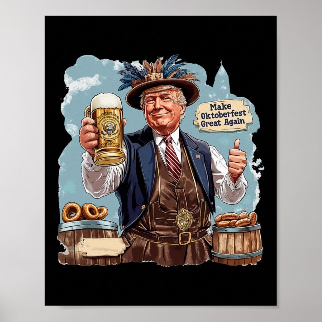 Poster Faça Excelente Novamente Trump Beer Mug (Frente)