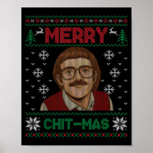 Poster Faça Isso Engraçado Chit-mas Natal Xmas