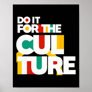 Poster Faça Isso Pela Cultura Mês da História Negra Afric