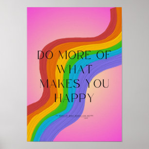 Poster Faça mais o que te faz feliz