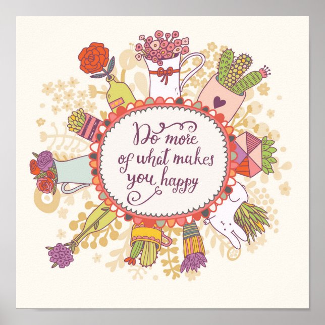 Poster Faça Mais O Que Te Faz Feliz 2 (Frente)