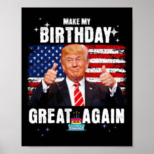 Poster Faça meu Excelente de aniversário de novo