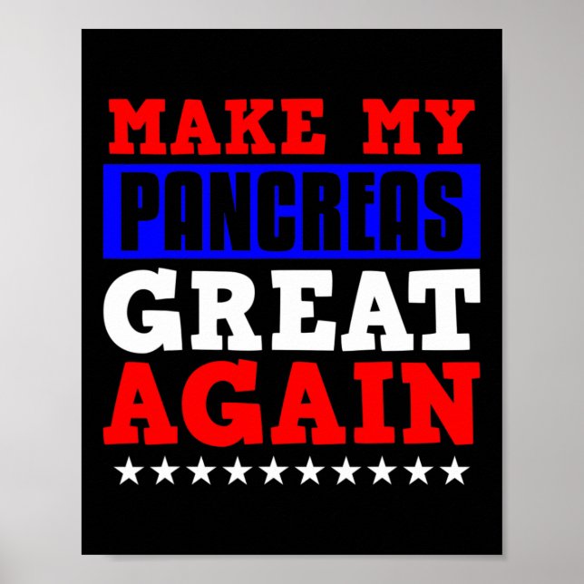Poster Faça Meu Excelente De Pancrease Diabete Divertido  (Frente)