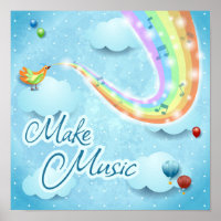 Faça música, arte digital
