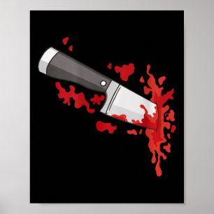 Poster Faca No Assassinato De Ck Halloween Faca Figurume
