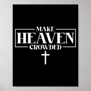 Poster Faça o Céu Lotado Inspirador Patriótico Cristo