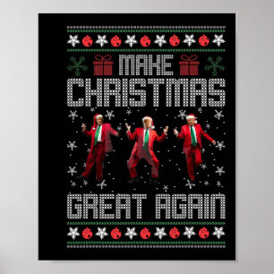 Poster Faça o Excelente de Natal de novo Papais noeis eng