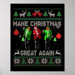 Poster Faça o Excelente de Natal de novo Papais noeis Tru
