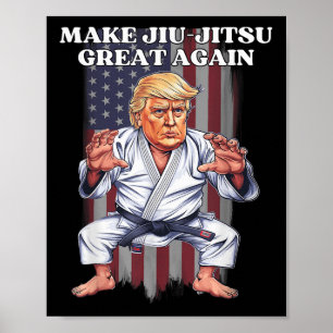 Poster Faça o Excelente Jiu-jitsu novamente Trump Republi