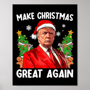 Poster Faça o Natal Grande Novamente Funny Papai Noel Tru