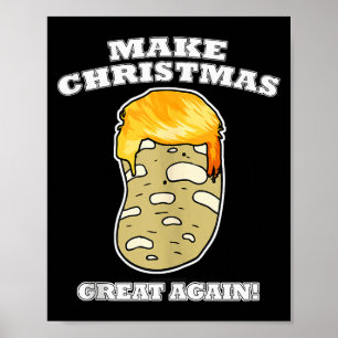 Poster Faça o Natal Grande Novamente Natal Batata Trump