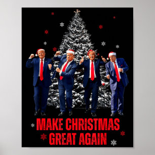 Poster Faça o Natal Grande Novamente Papai Noel Trump Dan