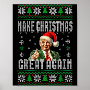 Poster Faça o Natal Grande Novamente Roupas de Cama Diver