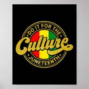 Poster Faça-O Para A Cultura Da Décima Junta Camisa Negra