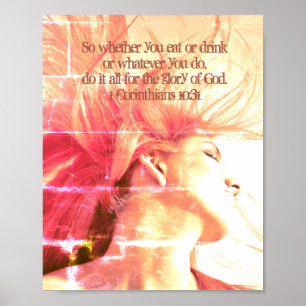 Poster Faça-o todo para a glória do deus. 1 10:3 dos