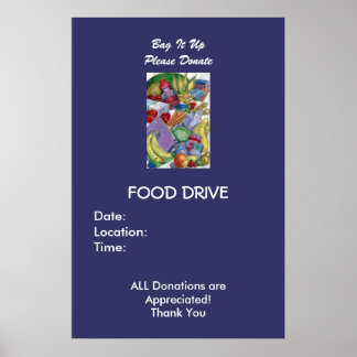 Pôster Faça Saco, Por Favor Doe - Personalizado