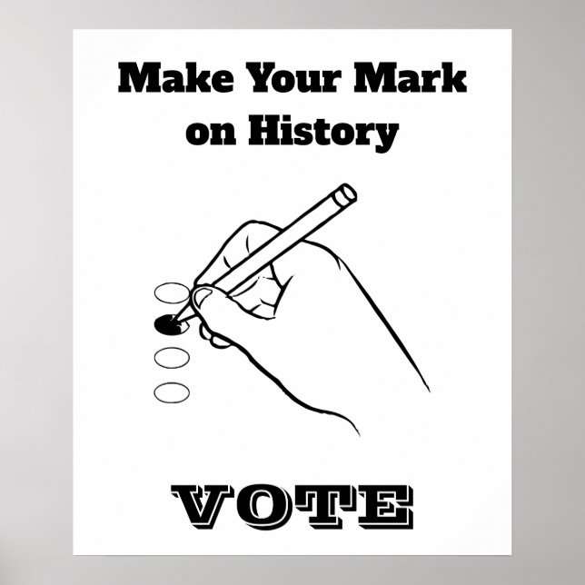 Poster Faça Sua Marca na História (Frente)