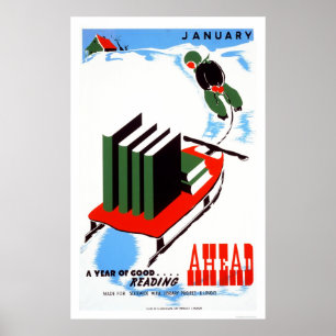 Poster Faça sua neve da leitura WPA 1938
