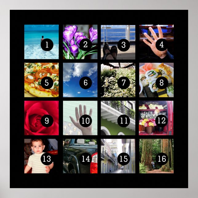 Pôster Faça sua própria arte fotográfica facilmente com 1 (Frente)