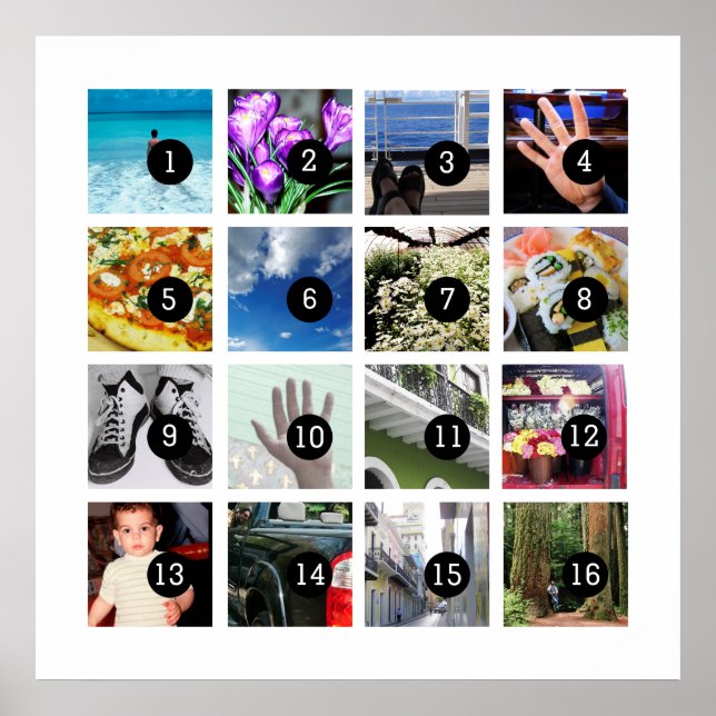 Poster Faça sua própria arte fotográfica facilmente com 1 (Frente)