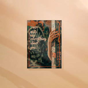Poster Faça suas unhas refletirem sua personalidade, preg