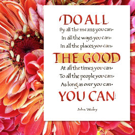 POSTER FAÇA TODO O BEM QUE PODER CITAR WESLEY