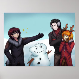 Poster Faça um boneco de neve