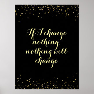 Poster Faça uma alteração positiva na proposta de inspira