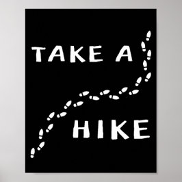 Poster Faça uma caminhada - Design de passos