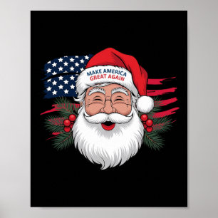 Poster Faça Uma Excelente De Natal Novamente Xmas Trump P