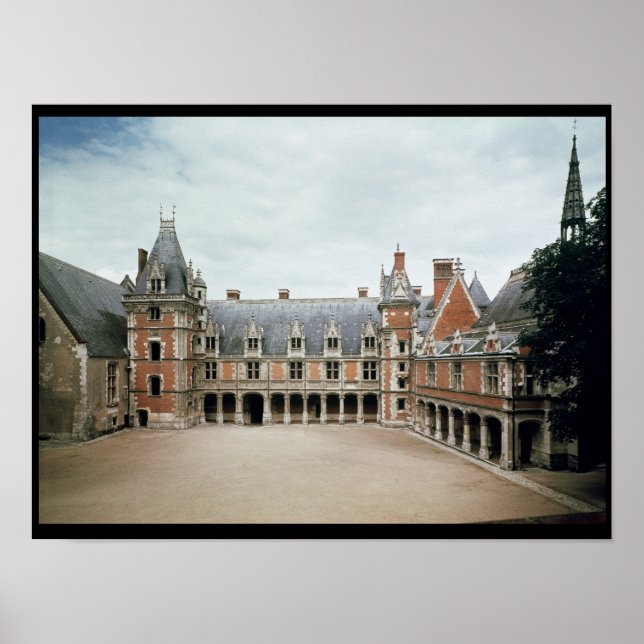 Poster Facade da Ala Louis XII, 1498-1503 (Frente)