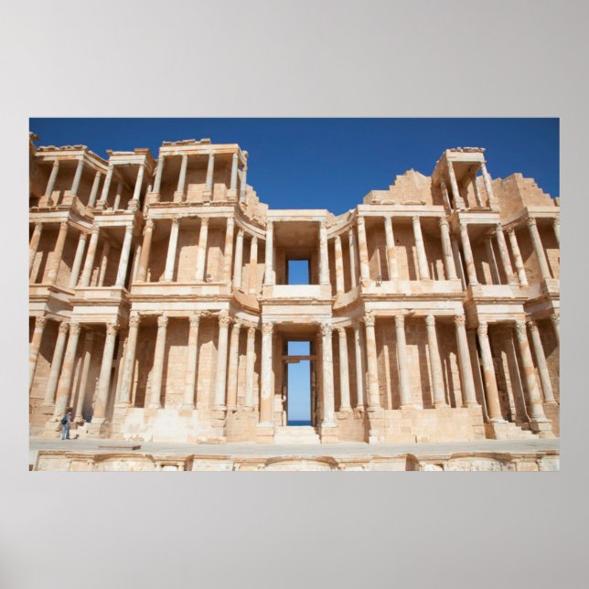 Poster Facade E Palco Do Anfiteatro Romano (Frente)