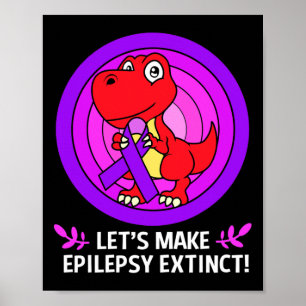 Poster Façamos Epilepsia Extinguir Crianças De Consciênci