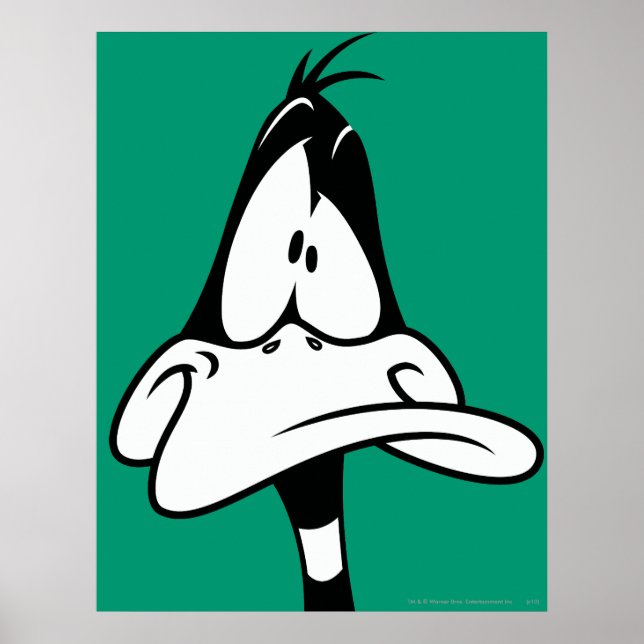 Poster Face DAFFY DUCK™ Confusa (Frente)