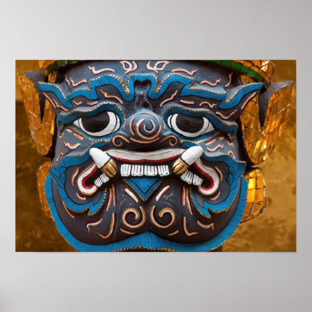 Poster Face de estátua no Grande Palácio (Frente)