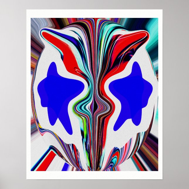 Poster Face de uma alienígena (Frente)