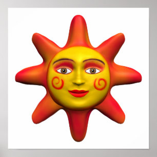 Pôster Face do sol