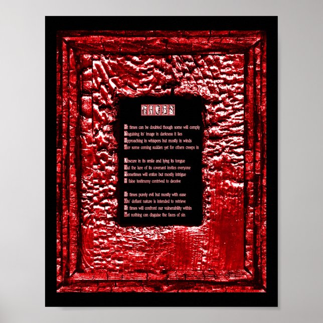 Poster Faces de Sin (Frente)