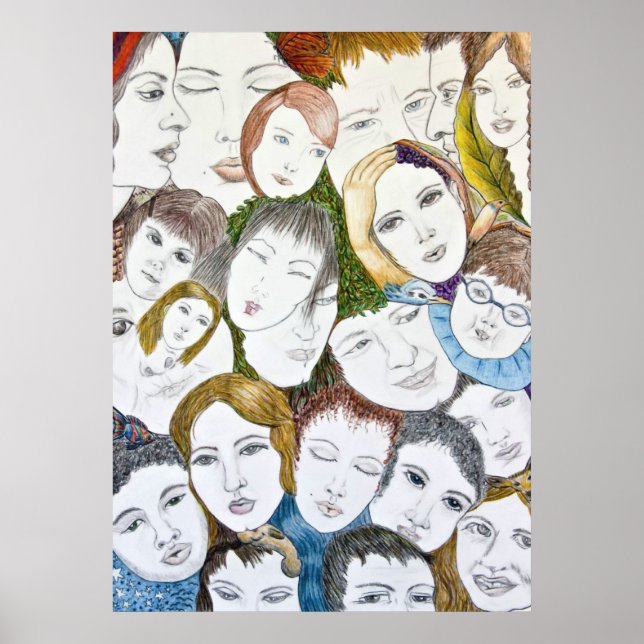 Poster Faces in the Crowd (Frente)