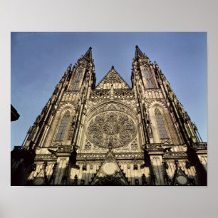 Poster Fachada da catedral de St. Vitus
