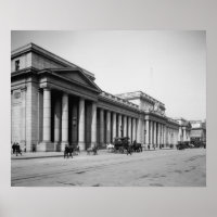 Fachada Leste da Penn Station, 1910. Foto Antiga