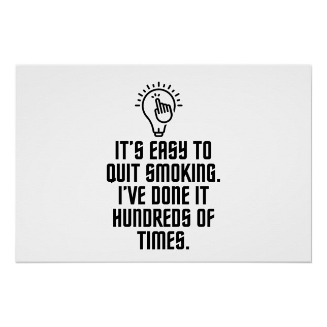 Pôster Fácil parar de fumar (Frente)