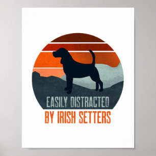 Poster Facilmente Distraído Por Caminhada De Cães Irish S
