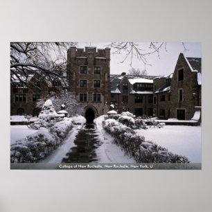 Pôster Faculdade de New Rochelle, New Rochelle, New York,