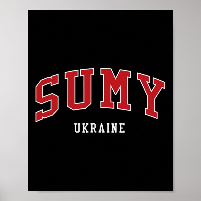 Poster Faculdade Estilo Universitário de Sumy Ucrânia (Frente)
